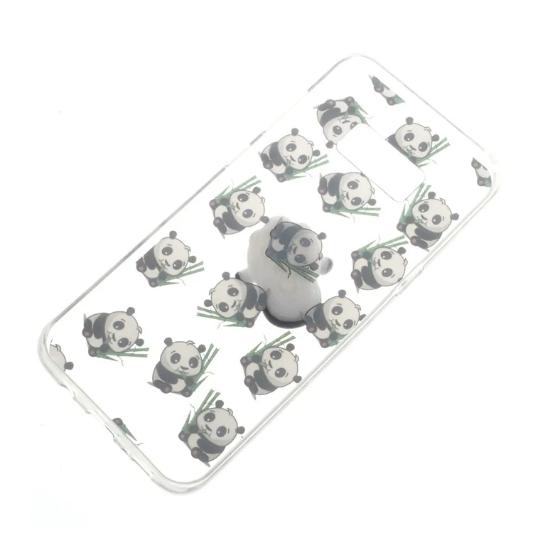 Squishy Soft 3D Silicone Kneading Panda TPU Case for Samsung Galaxy S8+ Plus SM-G955 - Panda Pattern