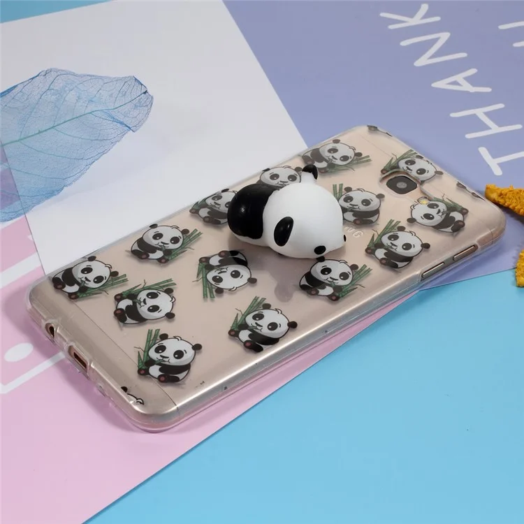 Squishy Kneading 3D Silicone Soft Panda TPU Case for Samsung Galaxy J7 Prime/On7 2016 - Panda Pattern