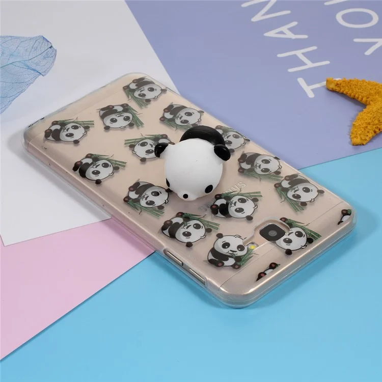 Squishy Kneading 3D Silicone Soft Panda TPU Case for Samsung Galaxy J7 Prime/On7 2016 - Panda Pattern