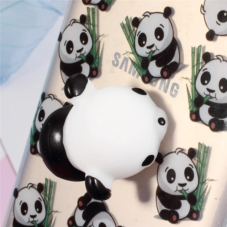 Squishy Kneading 3D Silicone Soft Panda TPU Case for Samsung Galaxy J7 Prime/On7 2016 - Panda Pattern
