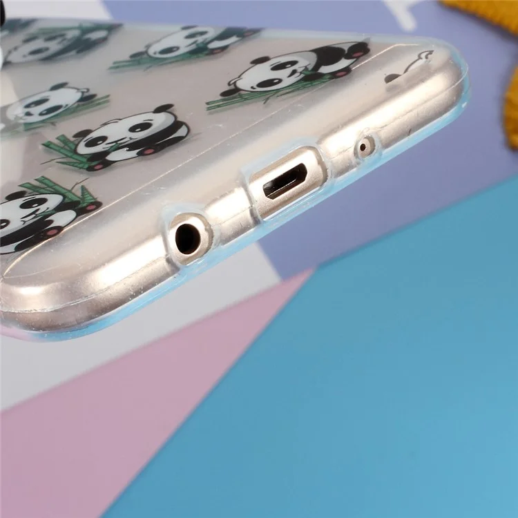 Squishy Kneading 3D Silicone Soft Panda TPU Case for Samsung Galaxy J7 Prime/On7 2016 - Panda Pattern