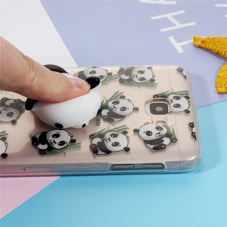 Squishy Kneading 3D Silicone Soft Panda TPU Case for Samsung Galaxy J7 Prime/On7 2016 - Panda Pattern