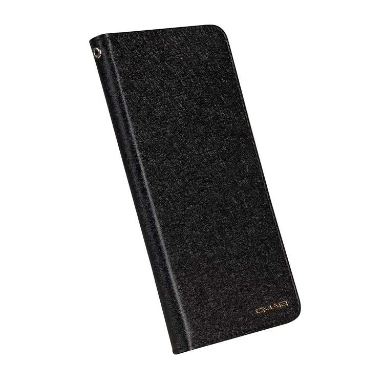 CMAI2 Silk Texture Series Leather Card Holder Phone Case for Samsung Galaxy S8 Plus G955 - Black