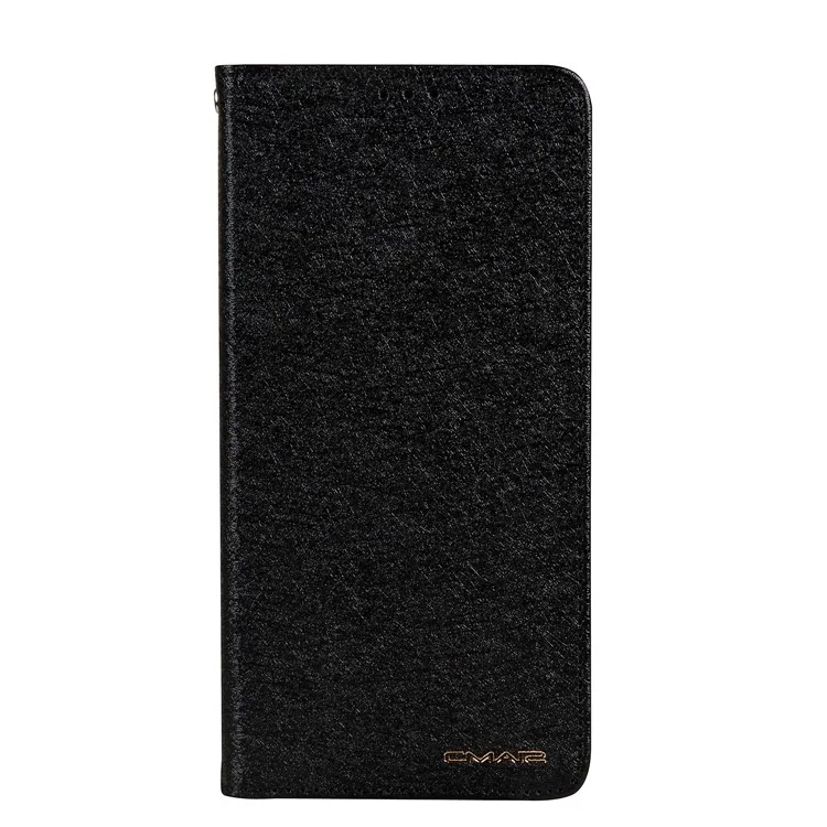 CMAI2 Silk Texture Series Leather Card Holder Phone Case for Samsung Galaxy S8 Plus G955 - Black