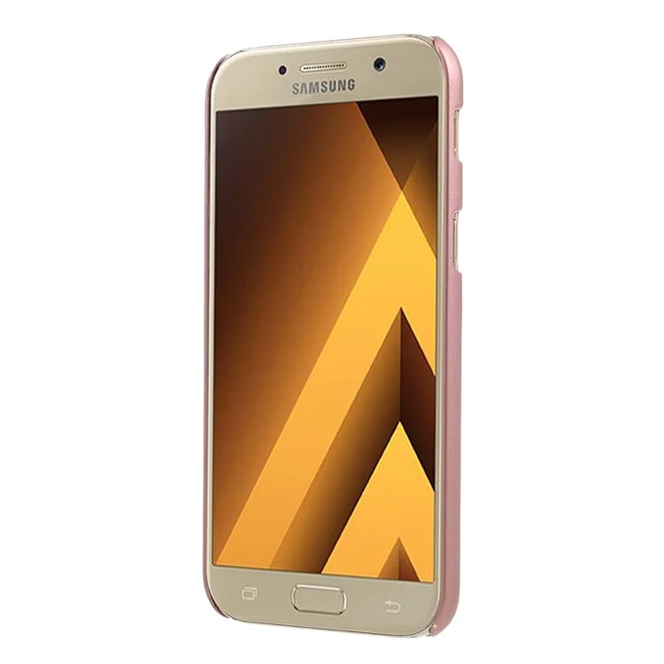 X-LEVEL Metallic Hard PC Protection Cell Phone Cover for Samsung Galaxy A5 (2017) SM-A520F - Rose Gold