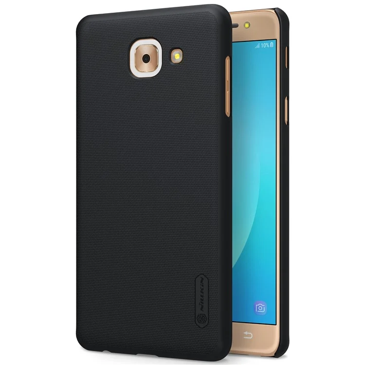 NILLKIN Super Frosted Shield PC Hard Case for Samsung Galaxy J7 Max with Screen Protector - Black