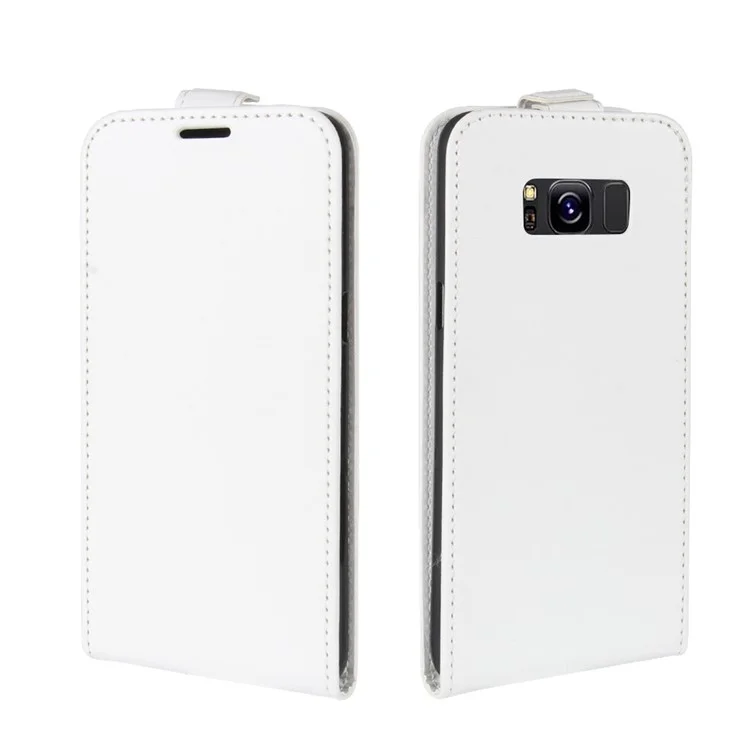 Crazy Horse Vertical Flip Leather Cover for Samsung Galaxy S8 G950 - White