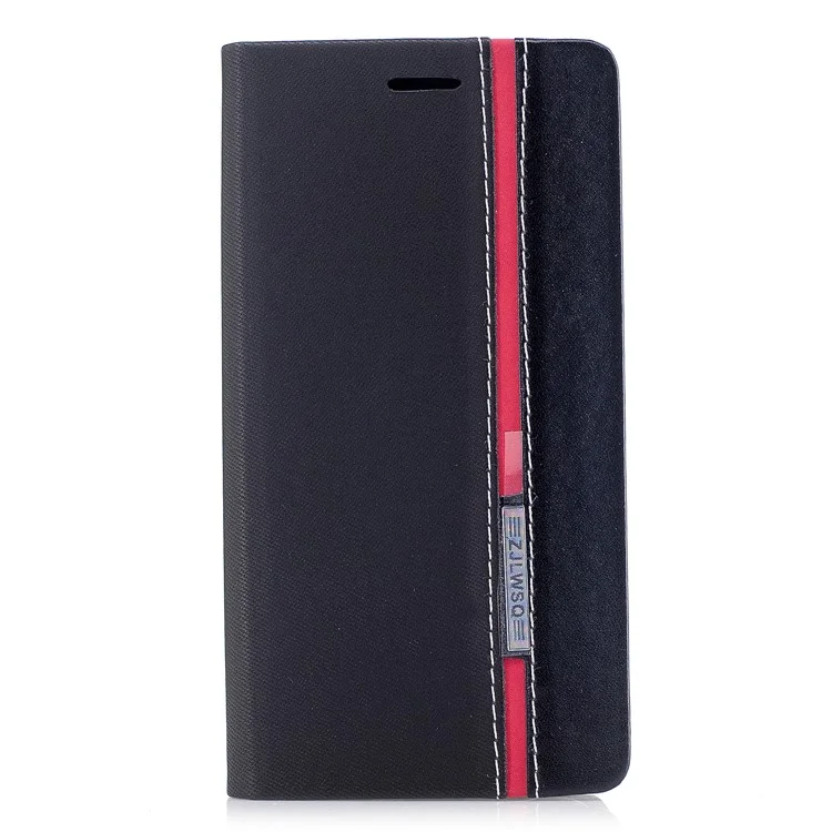 Contrast Color Leather Card Holder Phone Case with Stand for Samsung Galaxy J5 (2017) EU / Asia Version - Black