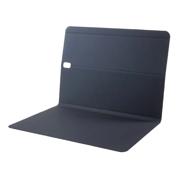 Magnetic Adsorption Tri-fold Stand Protection Flip Leather Case Shell for Samsung Galaxy Tab S3 9.7 - Black