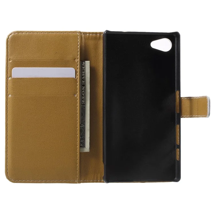 Patterned Wallet Leather Stand Case for Sony Xperia Z5 Compact - Dream Catcher