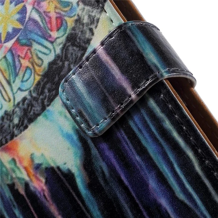 Patterned Wallet Leather Stand Case for Sony Xperia Z5 Compact - Dream Catcher