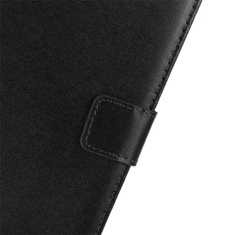 Genuine Split Leather Wallet Stand Case for Sony Xperia XA1 Ultra - Black