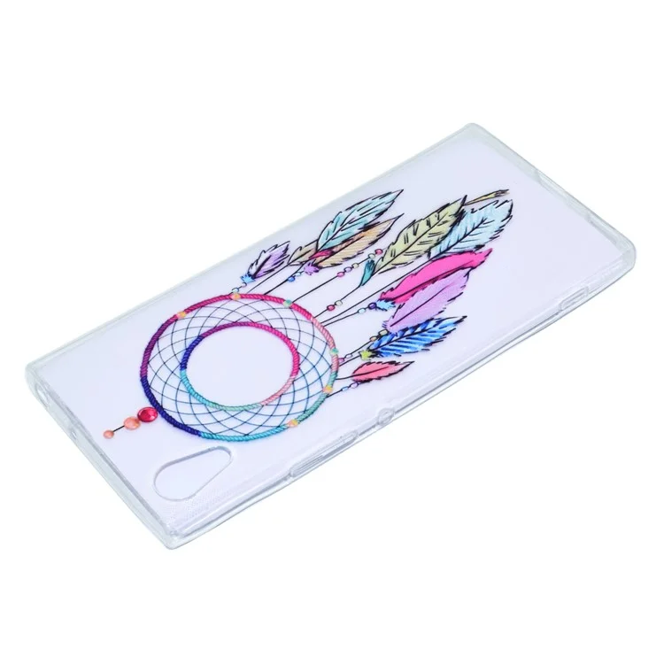 Ultra-thin Patterned Soft TPU Back Phone Case for Sony Xperia XA1 - Dream Catcher