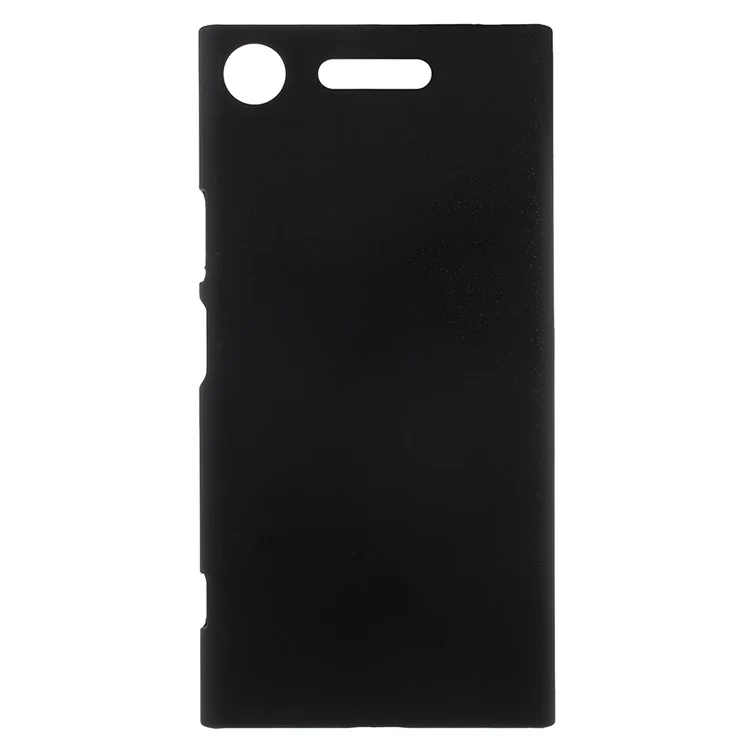 Para la Carcasa de Cubierta Dura de PC de Goma Sony Xperia XZ1 - Negro