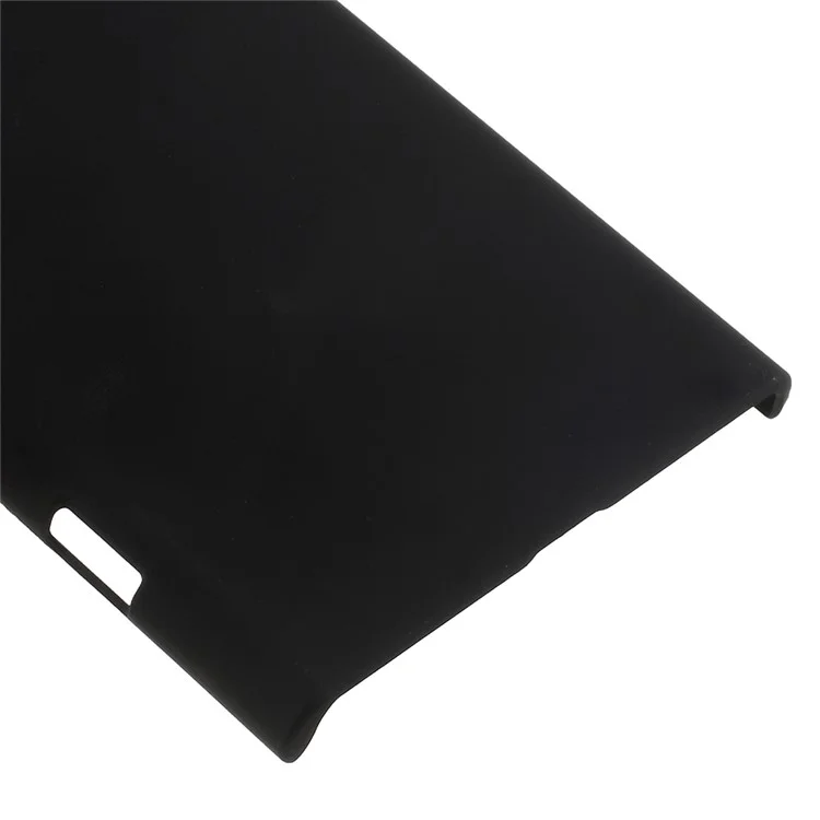 Para Sony Xperia XZ1 PC Emborrachado Casting de Capa Dura - Preto