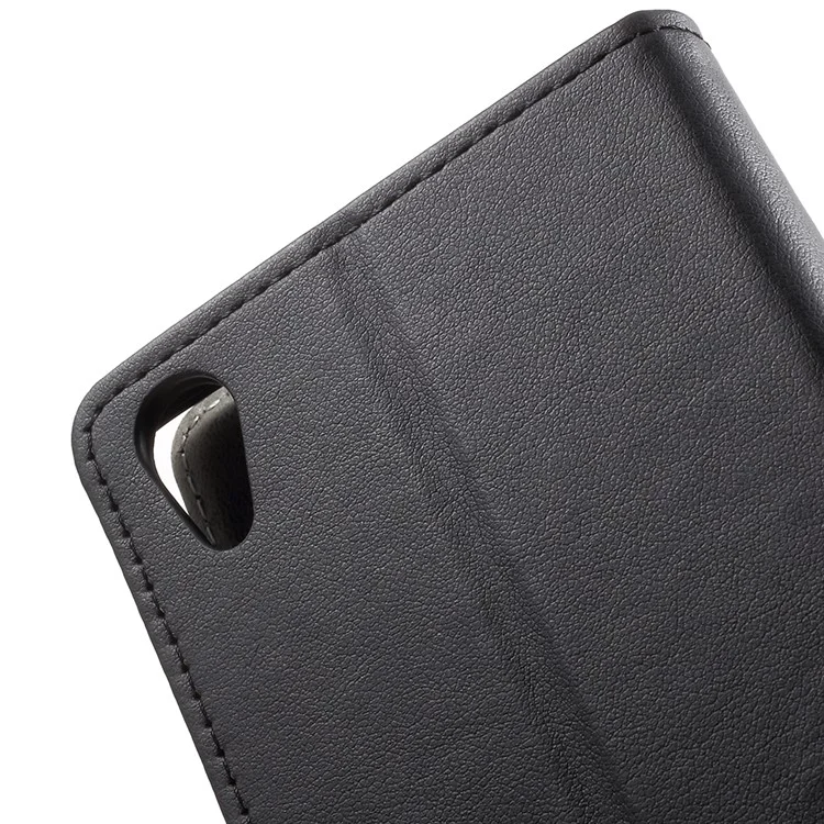 Flip PU Leather Wallet Stand Case for Sony Xperia XA1 Plus - Black