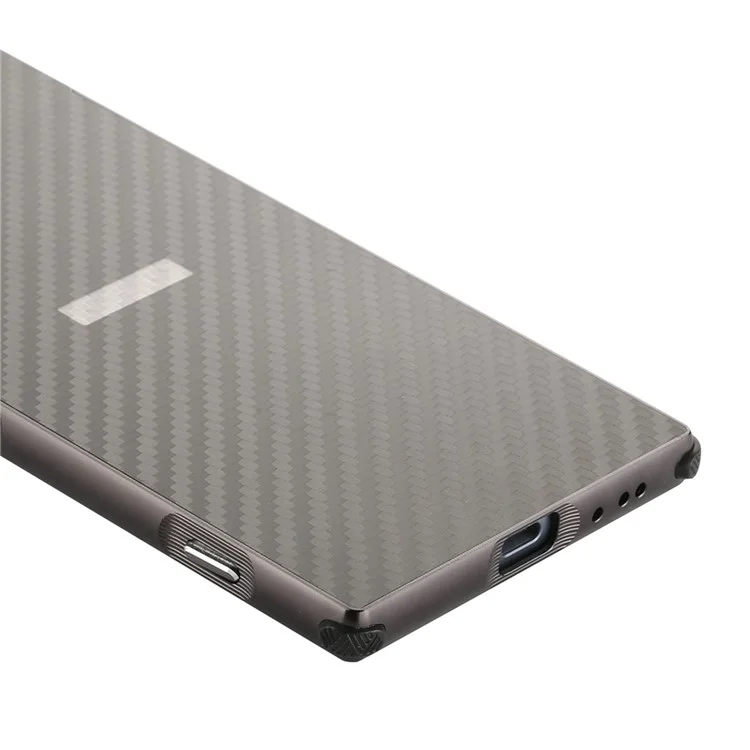 Slide-on Carbon Fibre Combo Shell Case (Metal + TPU) for Sony Xperia XZ1 - Black