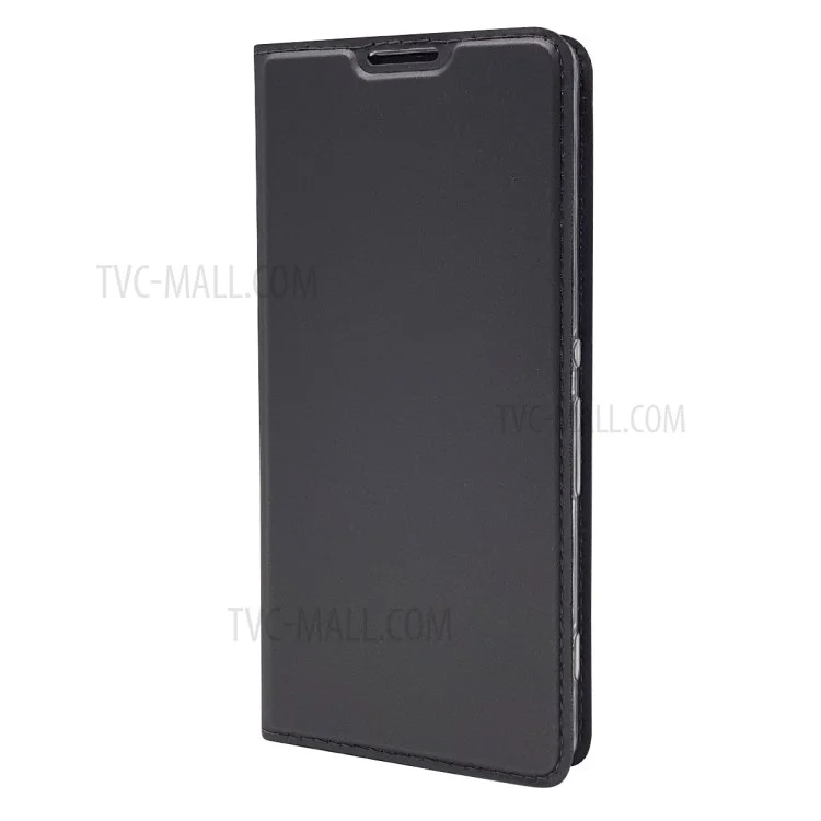 Magnetic Leather Card Holder Case for Sony Xperia XA / XA Dual - Black