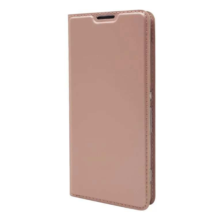 Porta Del Supporto Per Carta in Pelle Magnetica Per Sony Xperia XA / xa Dual - Oro Rosa