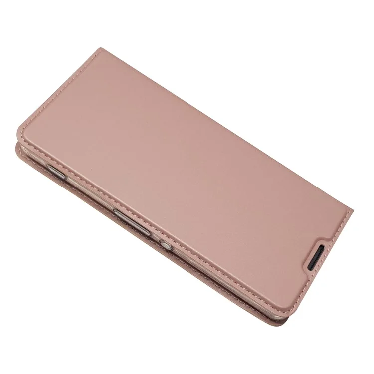 Cubierta Del Soporte de Tarjeta de Cuero Magnético Para Sony Xperia XA / xa Dual - Oro Rosa