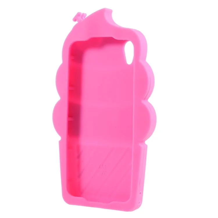 3D Cherry Ice Cream Silicone Mobile Phone Cover for Sony Xperia XA1 - Rose
