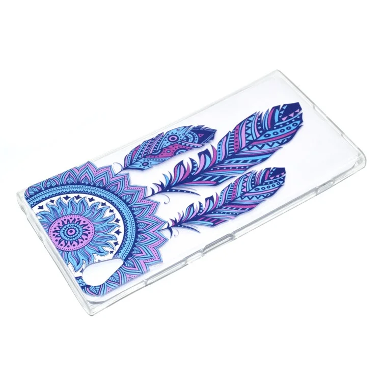 Pattern Printing TPU Case for Sony Xperia XA1 Plus - Dream Catcher