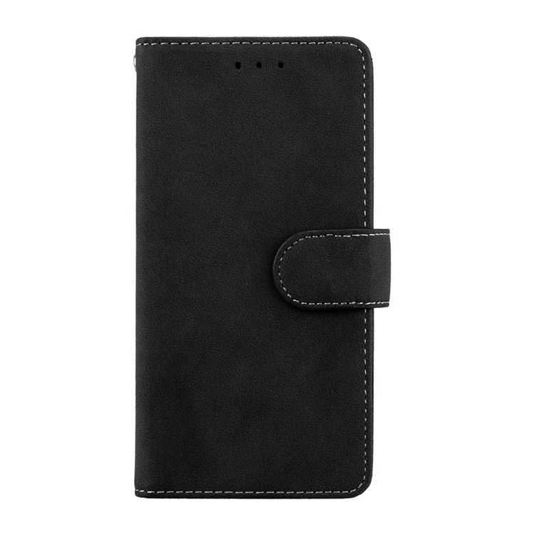 Matte Surface Wallet Leather Stand Case for Sony Xperia L1 - Black