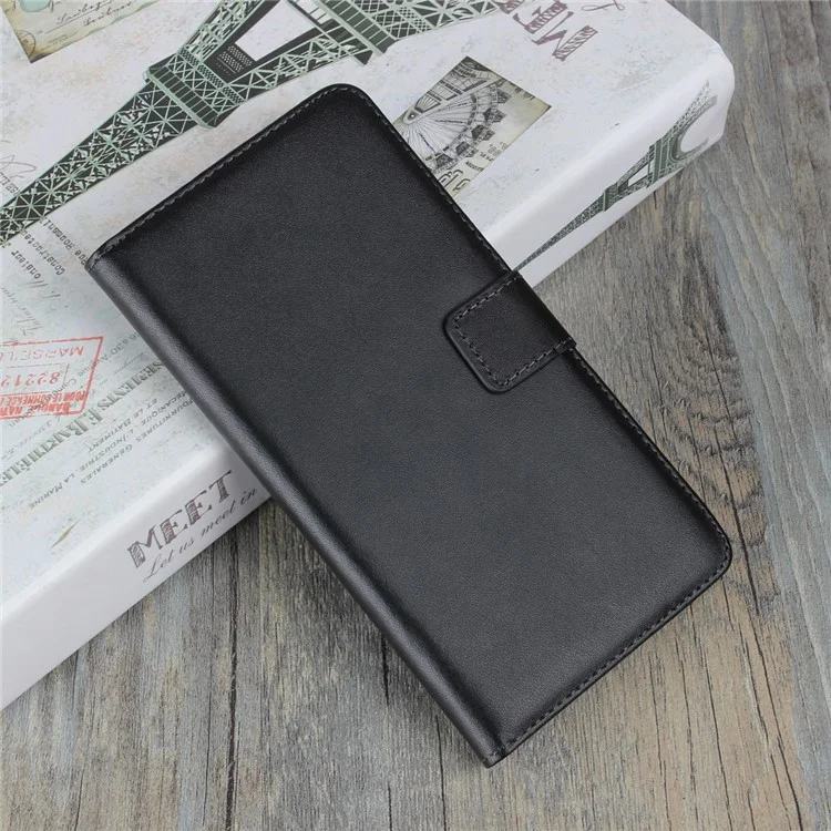 Split Leather Wallet Stand Case for Sony Xperia L1 - Black