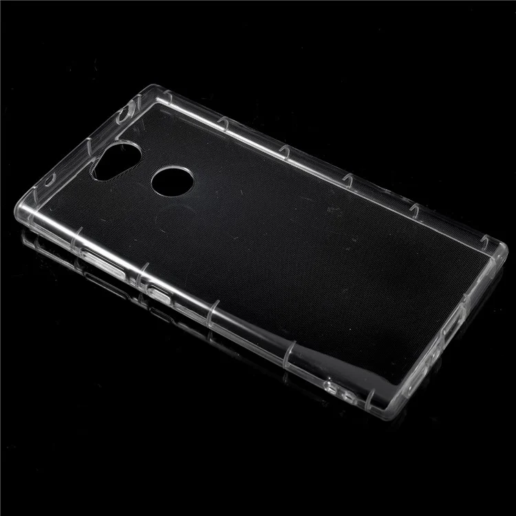 Drop-proof Clear Soft TPU Protective Case Cover for Sony Xperia L2 - Transparent