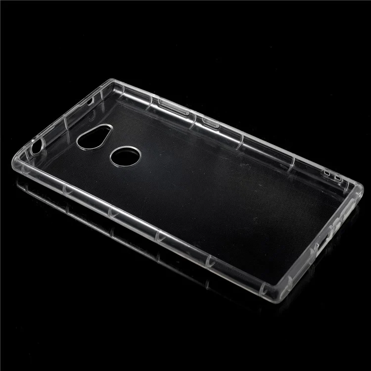 Drop-proof Clear Soft TPU Protective Case Cover for Sony Xperia L2 - Transparent