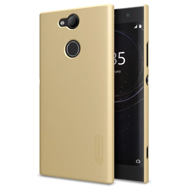 NILLKIN Super Frosted Shield Hard PC Back Casing for Sony Xperia XA2 - Gold