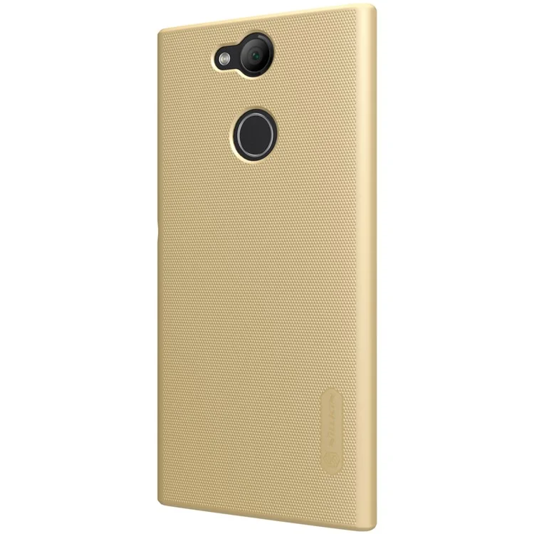 NILLKIN Super Frosted Shield Hard PC Back Casing for Sony Xperia XA2 - Gold