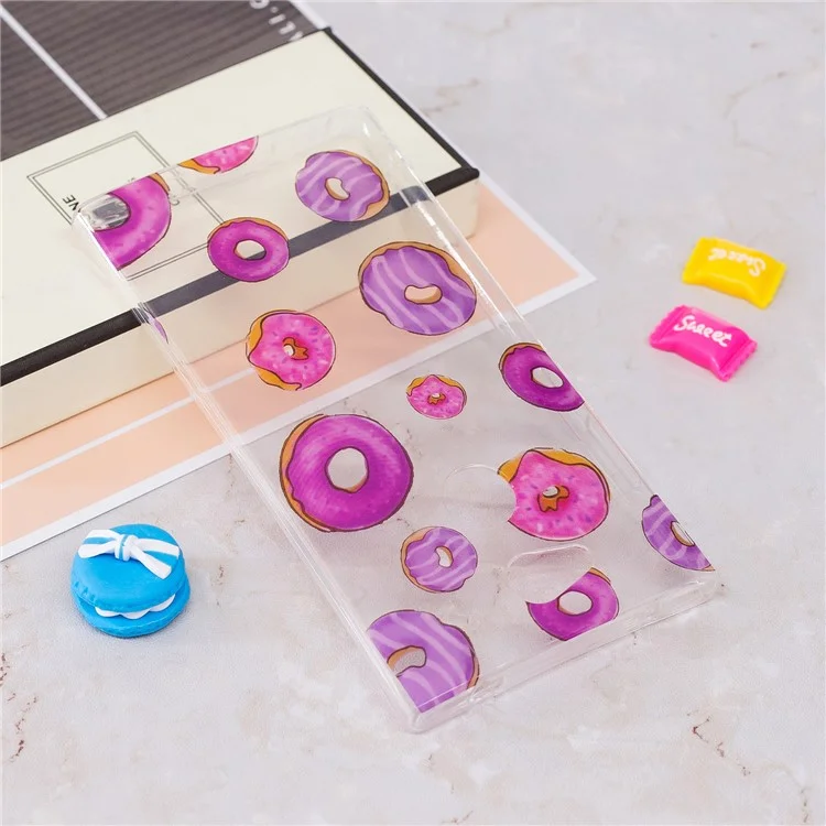 Pattern Printing IMD TPU Soft Phone Case for Sony Xperia L2 - Doughnuts