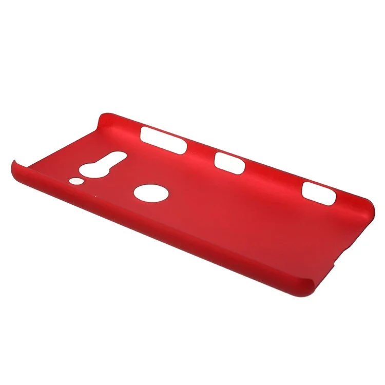 Rubberized Hard Plastic Phone Case for Sony Xperia XZ2 Compact  - Red