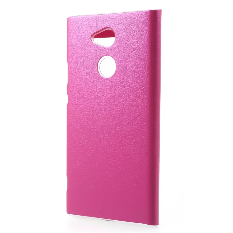 View Window Leather Phone Casing for Sony Xperia XA2 Ultra - Rose