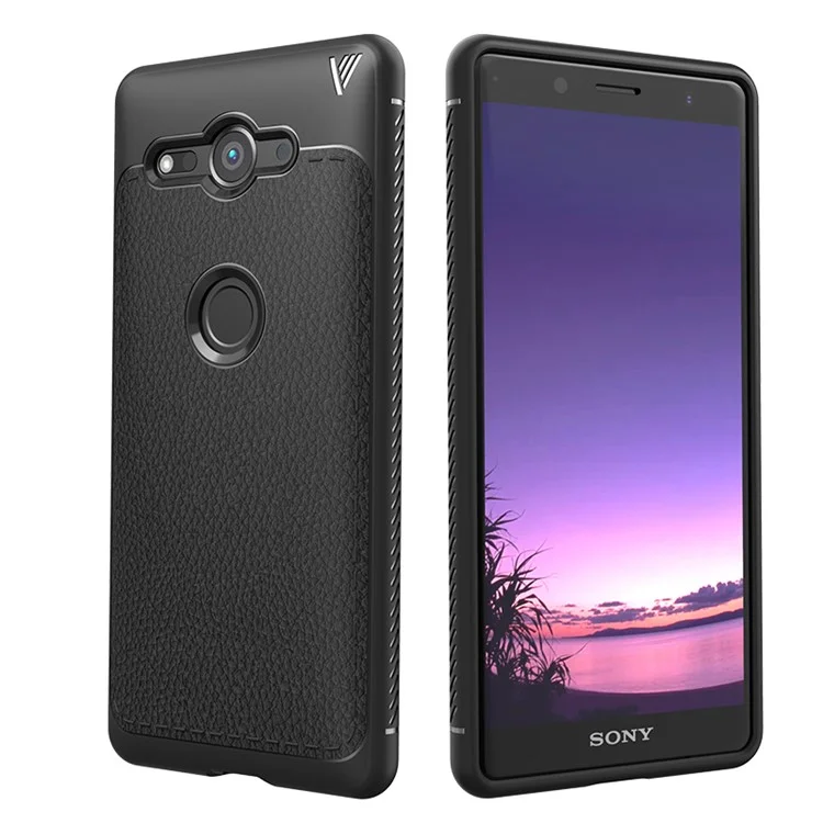 LENUO Gentlemen Series Soft TPU Case for Sony Xperia XZ2 Compact - Black