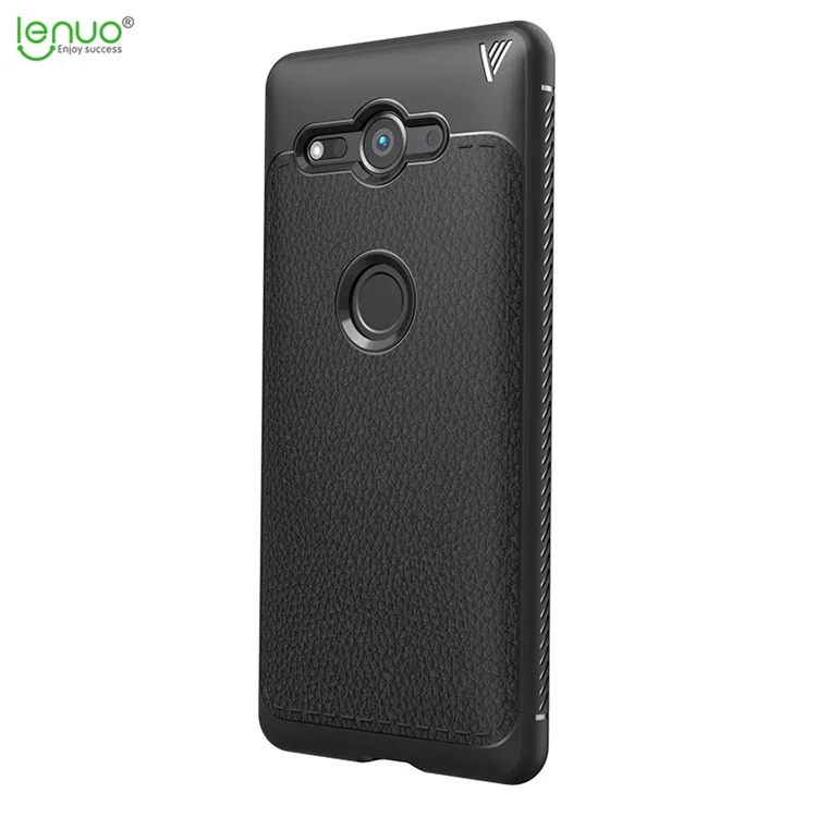 LENUO Gentlemen Series Soft TPU Case for Sony Xperia XZ2 Compact - Black