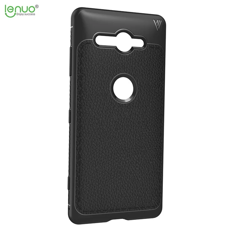 LENUO Gentlemen Series Soft TPU Case for Sony Xperia XZ2 Compact - Black
