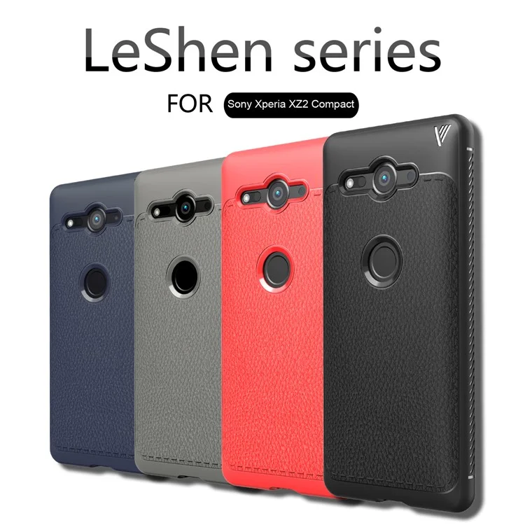 LENUO Gentlemen Series Soft TPU Case for Sony Xperia XZ2 Compact - Black