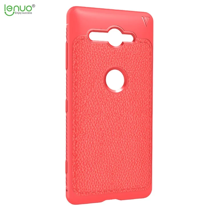LENUO Gentlemen Series Soft TPU Phone Case for Sony Xperia XZ2 Compact - Red