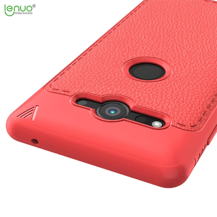 LENUO Gentlemen Series Soft TPU Phone Case for Sony Xperia XZ2 Compact - Red