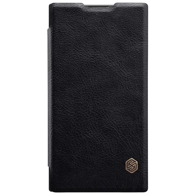 NILLKIN Qin Series Card Holder Leather Mobile Case for Sony Xperia L2 - Black