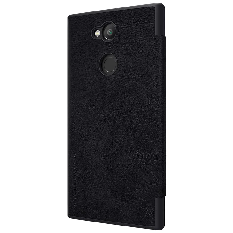 NILLKIN Qin Series Card Holder Leather Mobile Case for Sony Xperia L2 - Black