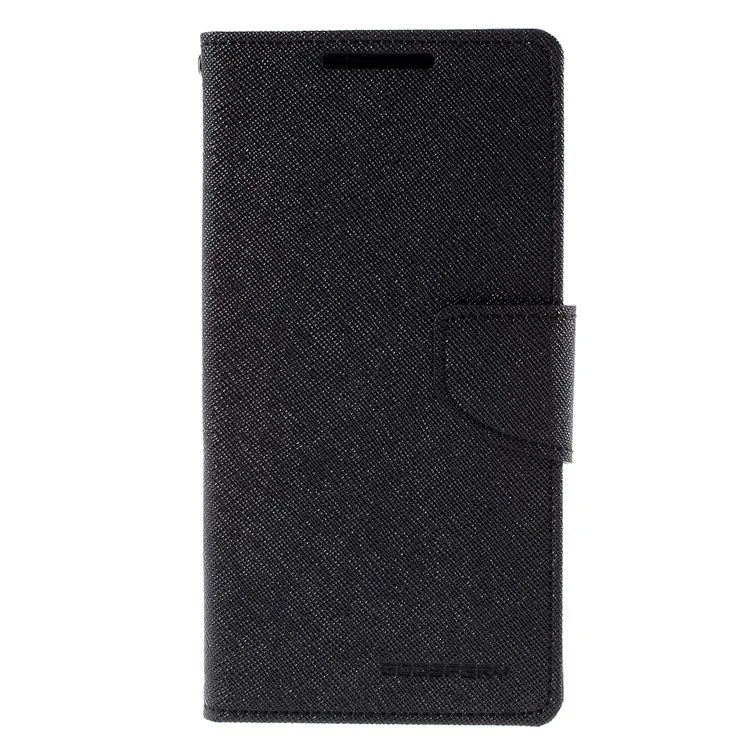 MERCURY GOOSPERY Leather Wallet Case for Sony Xperia Z5 / Z5 Dual with Stand - Black