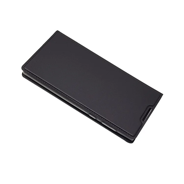 Auto-absorbed Stand Leather Card Holder Mobile Case for Sony Xperia L1 - Black