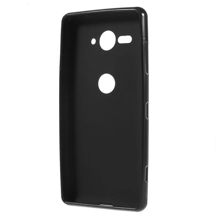 Double-sided Matte TPU Gel Case Cover for Sony Xperia XZ2 Compact - Black