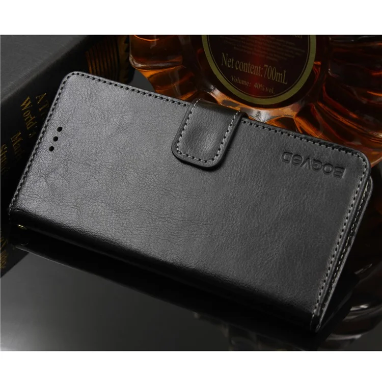 BOGVED Wallet Stand Leather Flip Casing for Sony Xperia XA2 - Black