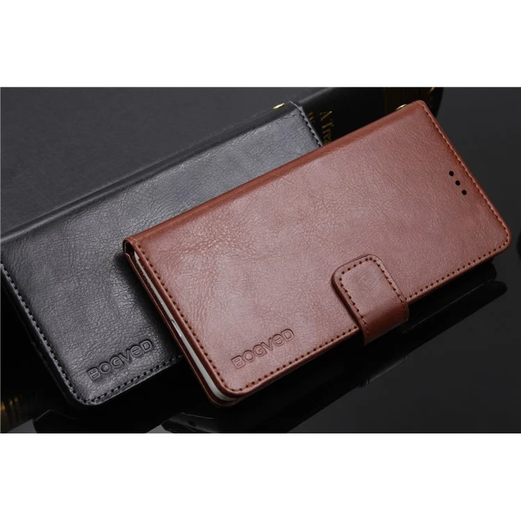 BOGVED Wallet Stand Leather Flip Casing for Sony Xperia XA2 - Black