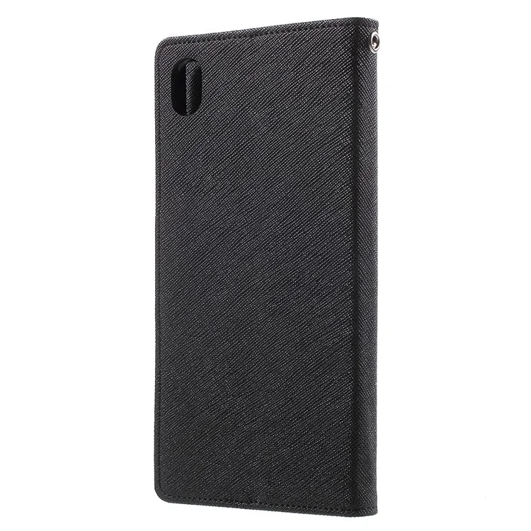 MERCURY GOOSPERY Wallet Leather Case for Sony Xperia Z5 Premium / Premium dual - Black