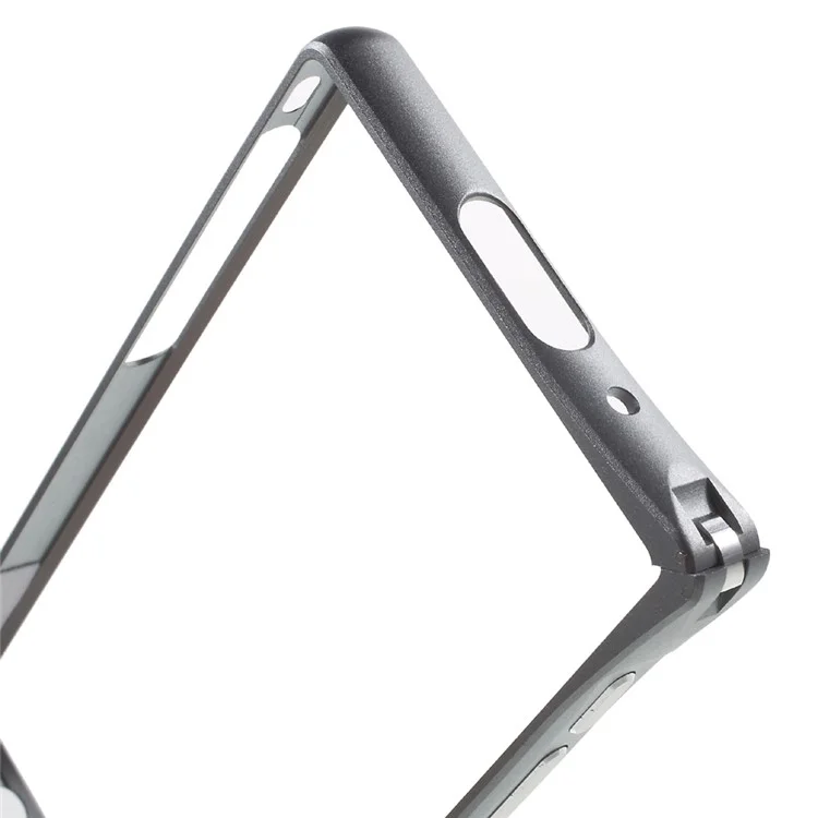 Aluminum Alloy Bumper Frame for Sony Xperia Z5 Compact with Hippocampal Buckle - Grey